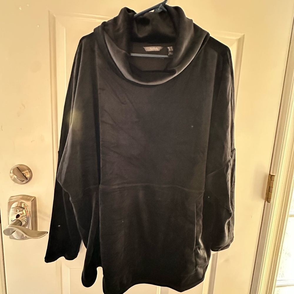 AnyBody Black Cozy Sweater